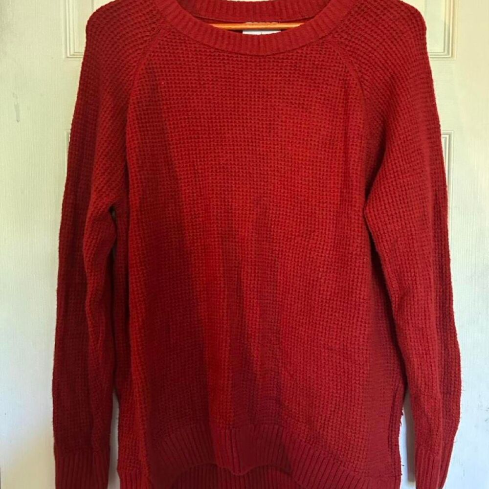 Old-navy Women's Red and Burgundy Jumper
